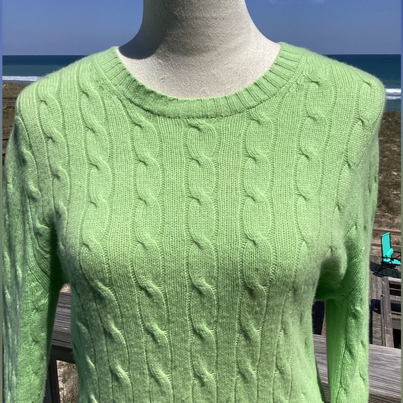 J. Crew Cashmere Cable Knit Sweater - Picture 2 of 10